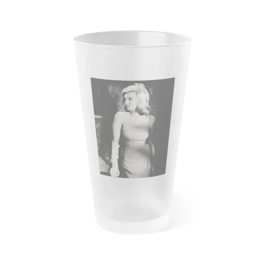 Nancy Kovack #612 (Vintage Female Icon) Frosted Pint Glass 16oz 16oz Frosted - Go Mug Yourself