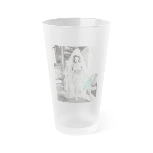 Nancy Kovack #64 (Vintage Female Icon) Frosted Pint Glass 16oz 16oz Frosted - Go Mug Yourself