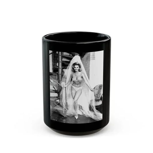 Nancy Kovack #641 (Vintage Female Icon) Black Coffee Mug 15oz - Go Mug Yourself