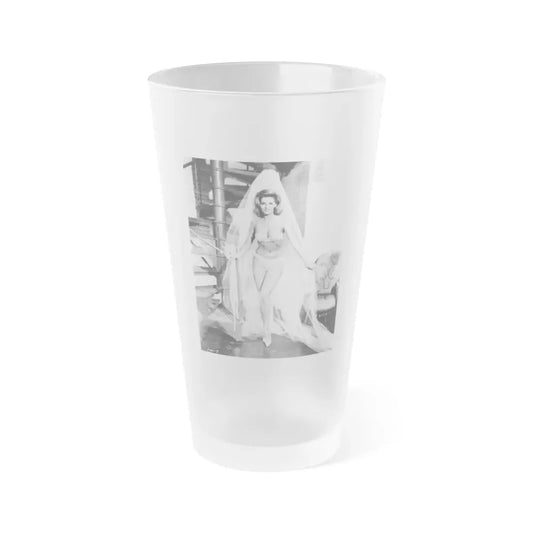Nancy Kovack #641 (Vintage Female Icon) Frosted Pint Glass 16oz 16oz Frosted - Go Mug Yourself