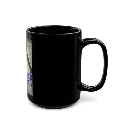 Nancy Kovack #67 (Vintage Female Icon) Black Coffee Mug - Go Mug Yourself
