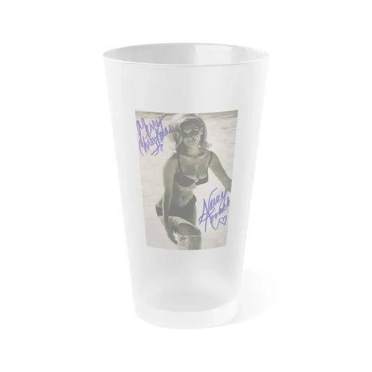 Nancy Kovack #67 (Vintage Female Icon) Frosted Pint Glass 16oz 16oz Frosted - Go Mug Yourself