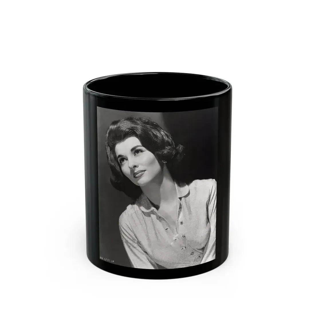 Nancy Kovack #69 (Vintage Female Icon) Black Coffee Mug 11oz - Go Mug Yourself
