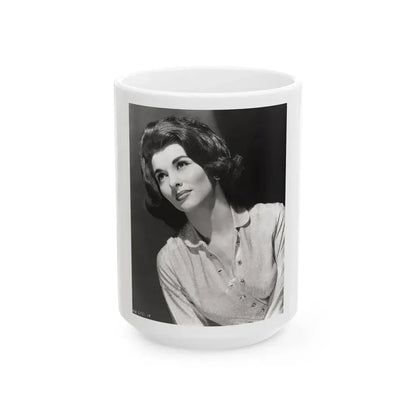 Nancy Kovack #69 (Vintage Female Icon) White Coffee Mug 15oz - Go Mug Yourself