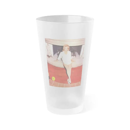 Nancy Kovack #81 (Vintage Female Icon) Frosted Pint Glass 16oz 16oz Frosted - Go Mug Yourself
