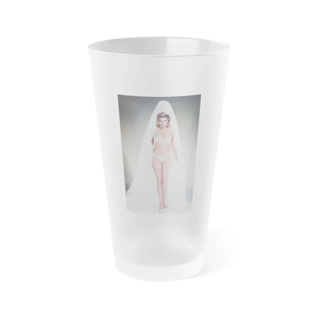 Nancy Kovack #82 (Vintage Female Icon) Frosted Pint Glass 16oz 16oz Frosted - Go Mug Yourself