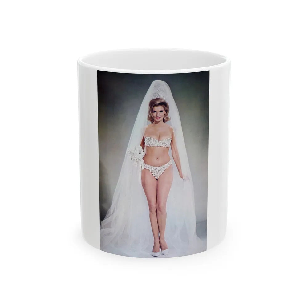 Nancy Kovack #82 (Vintage Female Icon) White Coffee Mug-11oz-Go Mug Yourself