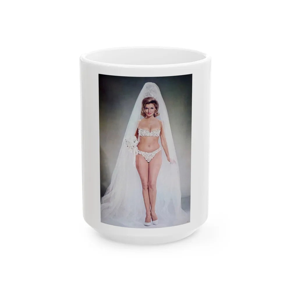 Nancy Kovack #82 (Vintage Female Icon) White Coffee Mug-15oz-Go Mug Yourself