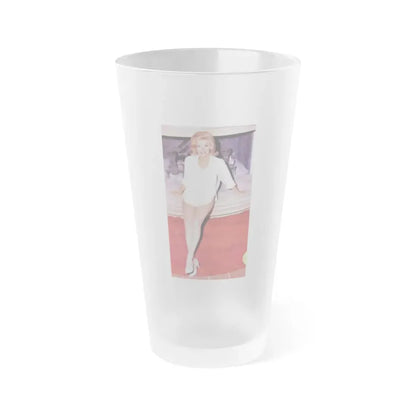 Nancy Kovack #83 (Vintage Female Icon) Frosted Pint Glass 16oz 16oz Frosted - Go Mug Yourself