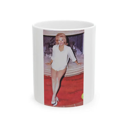 Nancy Kovack #83 (Vintage Female Icon) White Coffee Mug-11oz-Go Mug Yourself