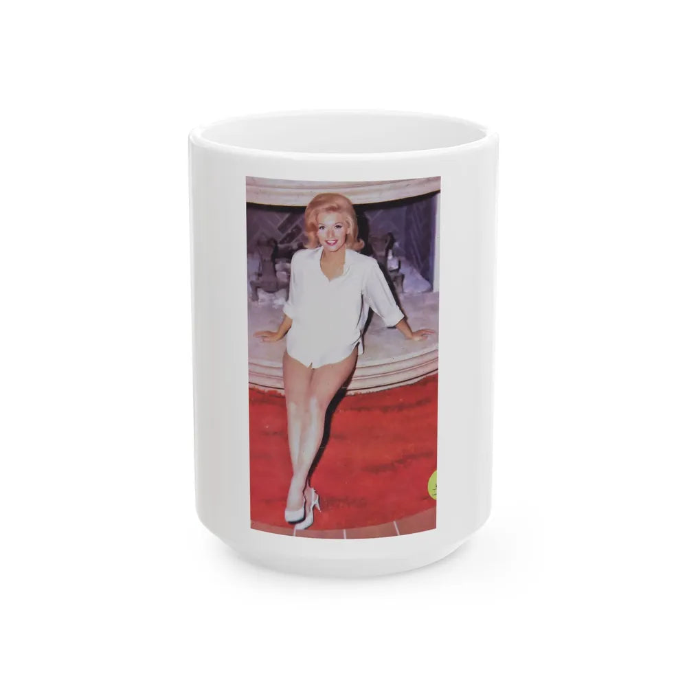 Nancy Kovack #83 (Vintage Female Icon) White Coffee Mug-15oz-Go Mug Yourself