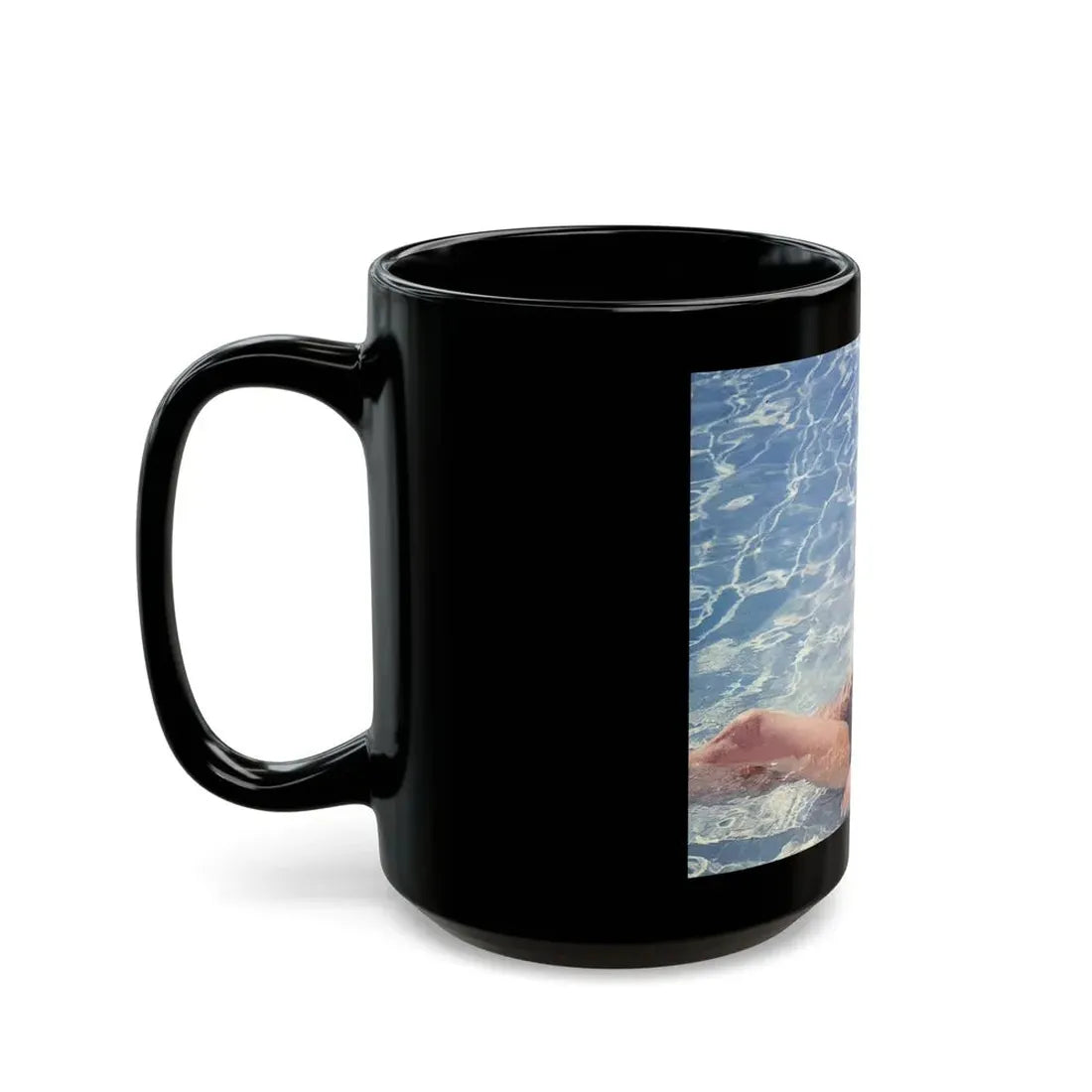 Nancy Kovack #99 (Vintage Female Icon) Black Coffee Mug - Go Mug Yourself