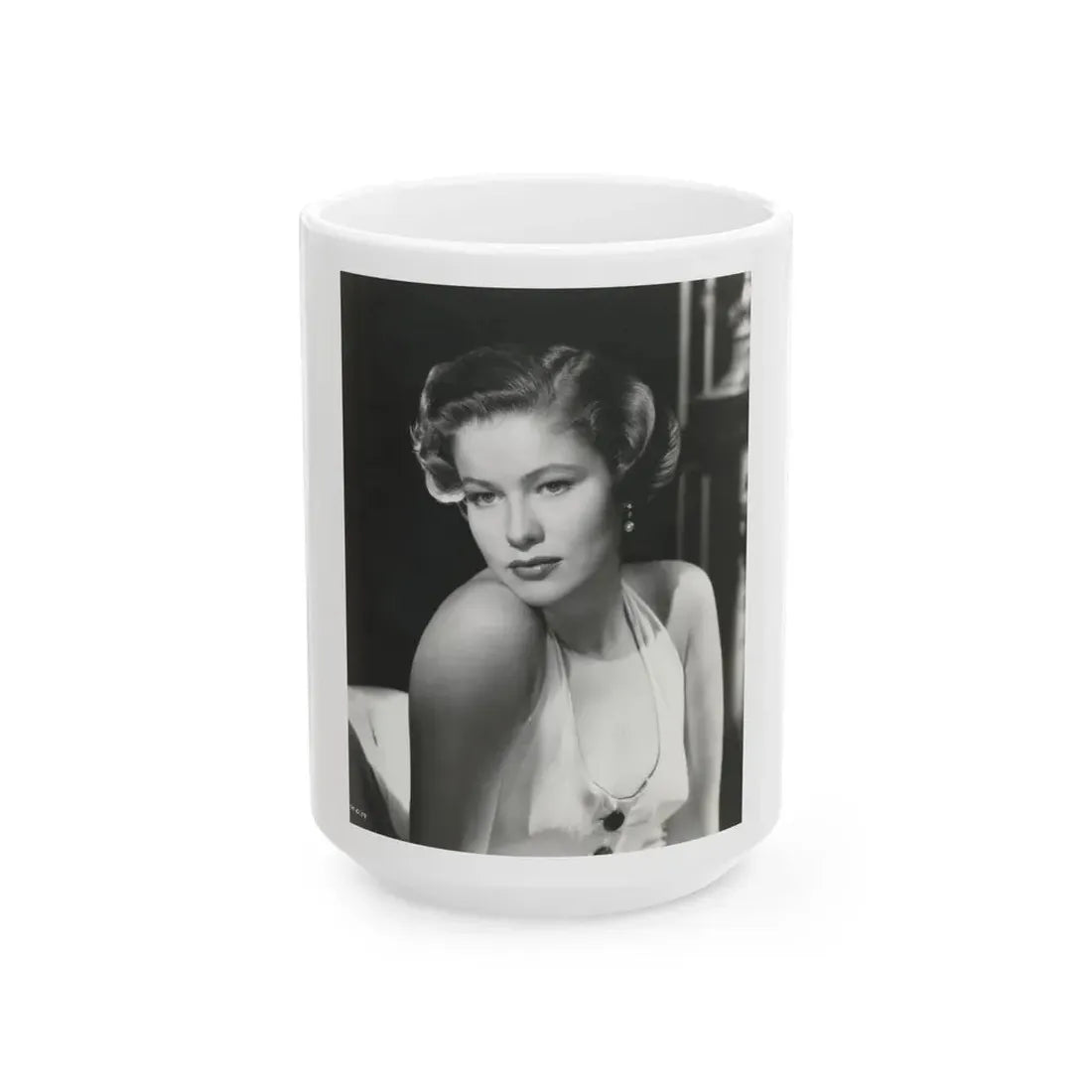 Nancy Olson #03 (Vintage Female Icon) White Coffee Mug 15oz - Go Mug Yourself
