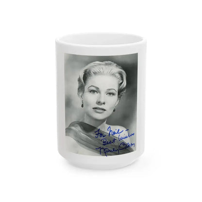 Nancy Olson #05 (Vintage Female Icon) White Coffee Mug 15oz - Go Mug Yourself