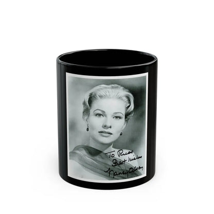 Nancy Olson #051 (Vintage Female Icon) Black Coffee Mug-11oz-Go Mug Yourself