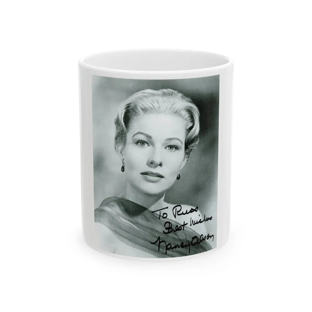 Nancy Olson #051 (Vintage Female Icon) White Coffee Mug-11oz-Go Mug Yourself