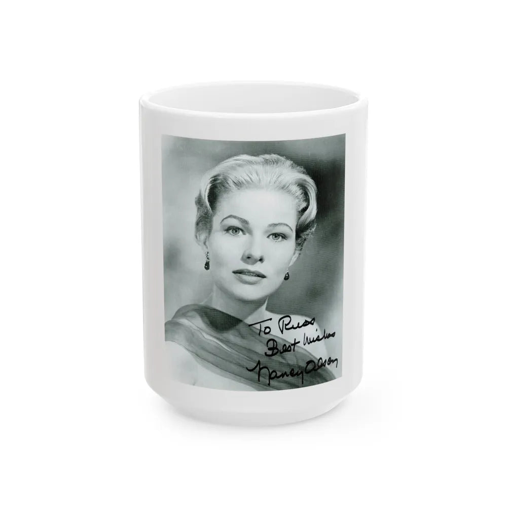 Nancy Olson #051 (Vintage Female Icon) White Coffee Mug-15oz-Go Mug Yourself