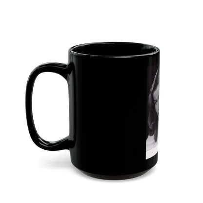 Nancy Olson #07 (Vintage Female Icon) Black Coffee Mug-Go Mug Yourself