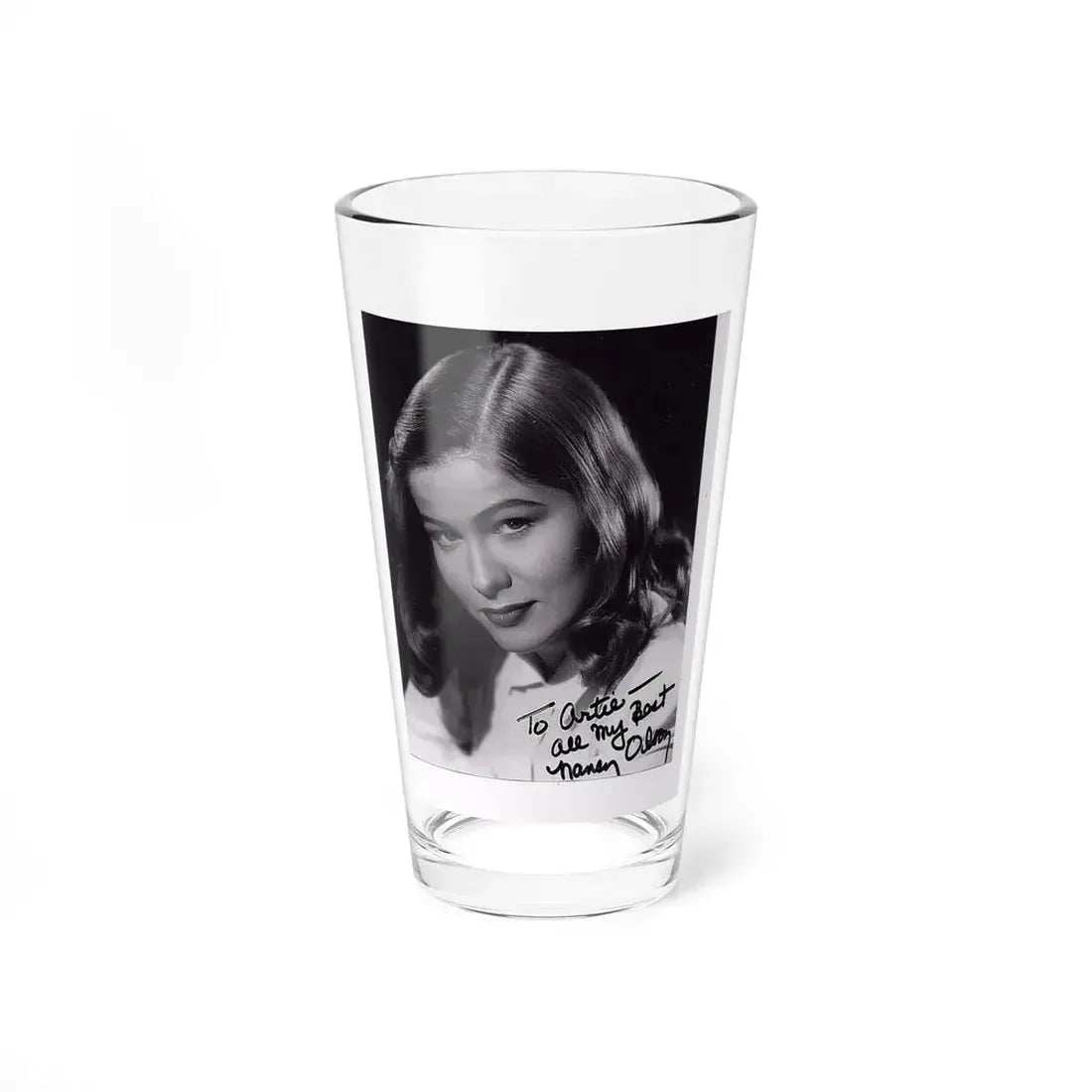 Nancy Olson #07 (Vintage Female Icon) Pint Glass 16oz 16oz - Go Mug Yourself