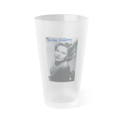 Nancy Olson #09 (Vintage Female Icon) Frosted Pint Glass 16oz 16oz Frosted - Go Mug Yourself