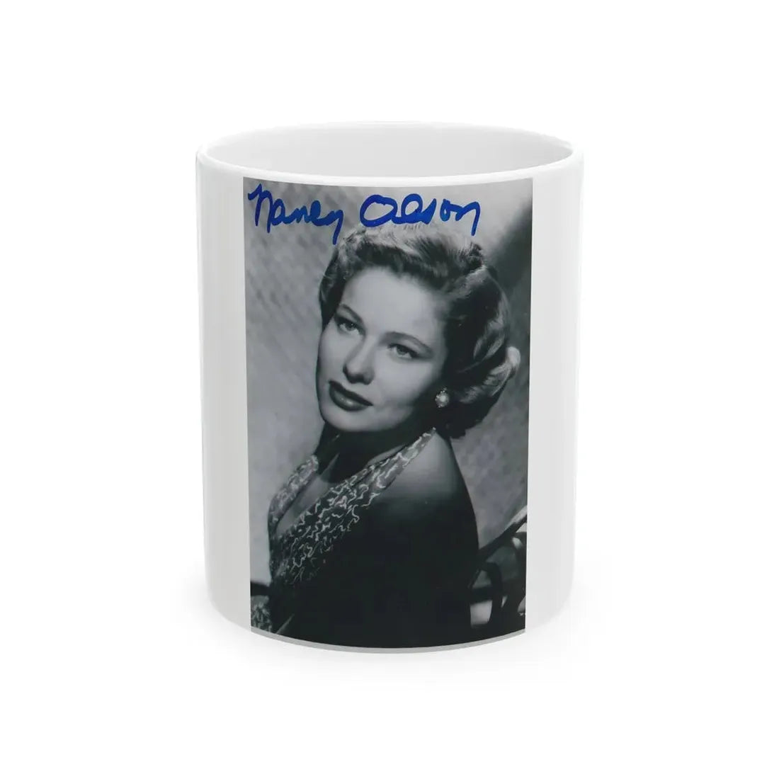 Nancy Olson #09 (Vintage Female Icon) White Coffee Mug 11oz - Go Mug Yourself