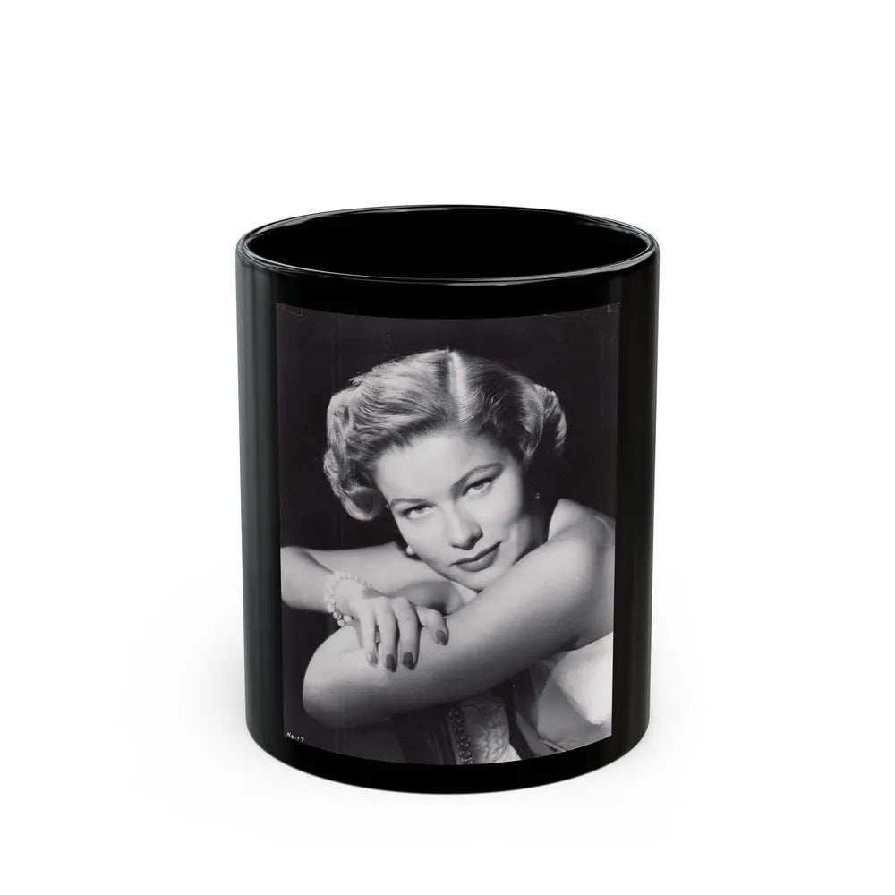 Nancy Olson #12 (Vintage Female Icon) Black Coffee Mug-11oz-Go Mug Yourself