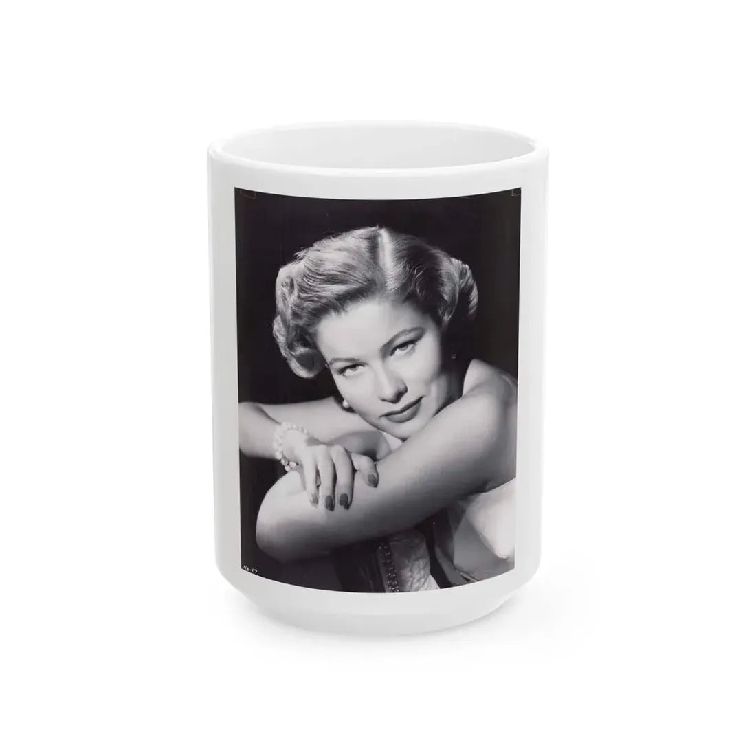 Nancy Olson #12 (Vintage Female Icon) White Coffee Mug 15oz - Go Mug Yourself