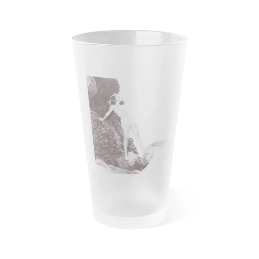 Nancy Olson #14 (Vintage Female Icon) Frosted Pint Glass 16oz 16oz Frosted - Go Mug Yourself