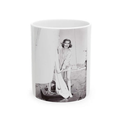 Nancy Olson #15 (Vintage Female Icon) White Coffee Mug-11oz-Go Mug Yourself