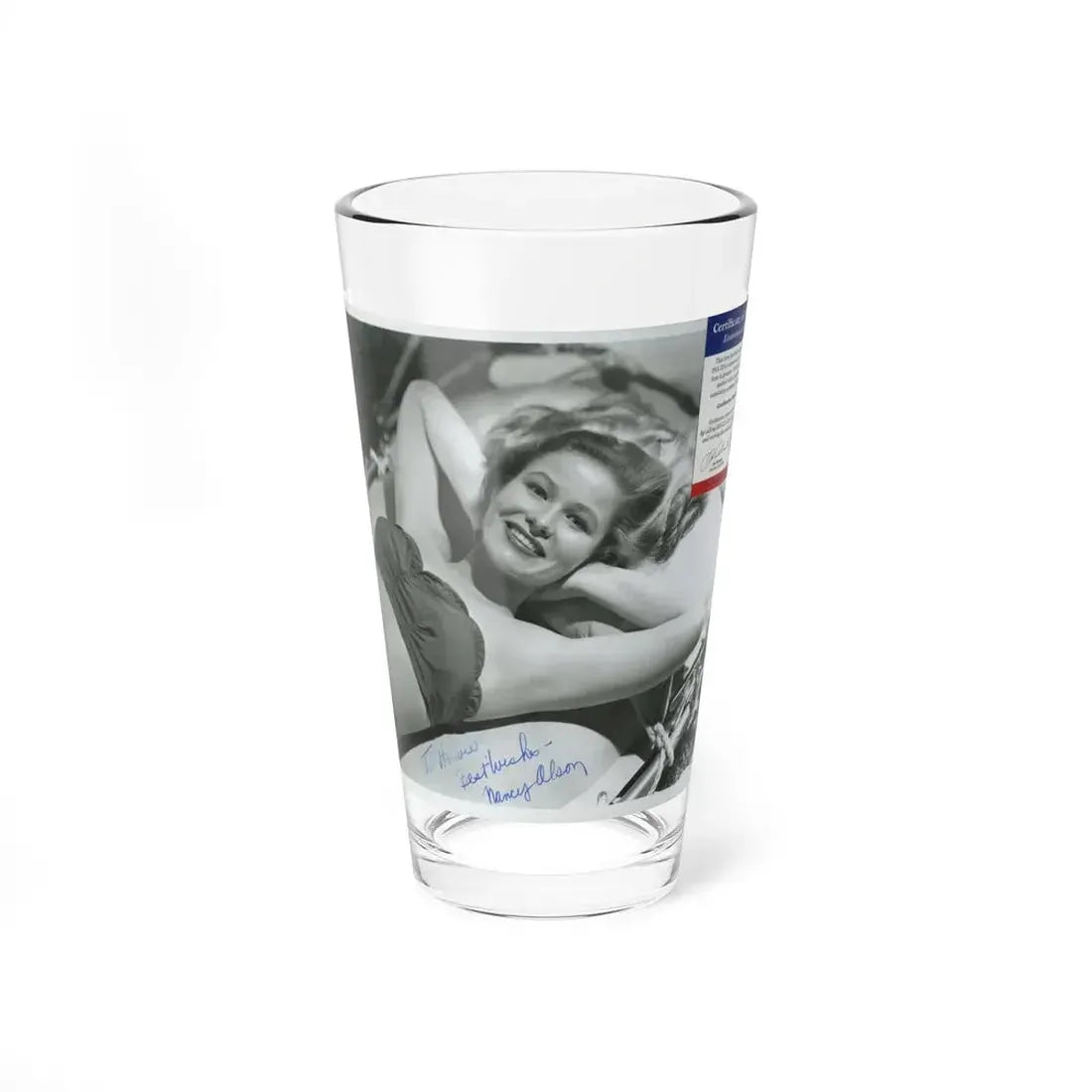 Nancy Olson #18 (Vintage Female Icon) Pint Glass 16oz 16oz - Go Mug Yourself