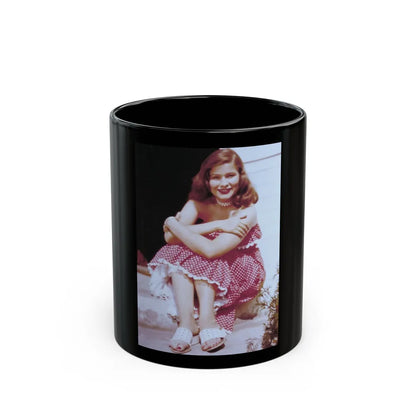 Nancy Olson #21 (Vintage Female Icon) Black Coffee Mug-11oz-Go Mug Yourself