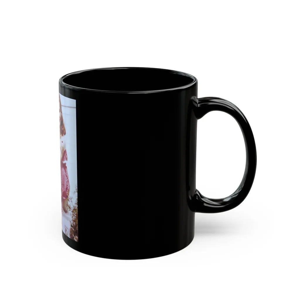 Nancy Olson #21 (Vintage Female Icon) Black Coffee Mug-Go Mug Yourself