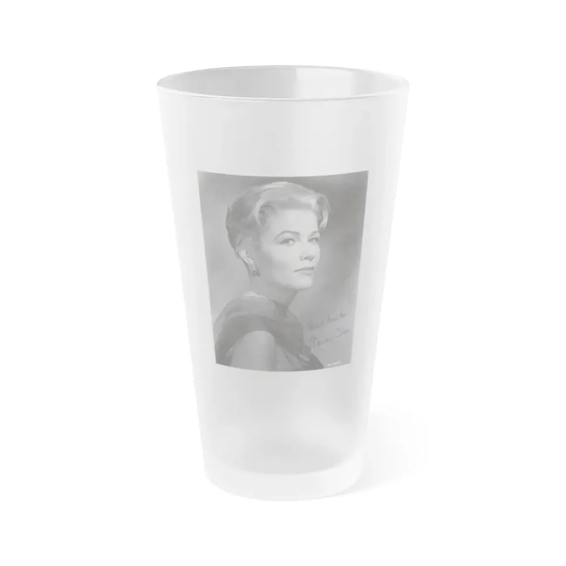 Nancy Olson #22 (Vintage Female Icon) Frosted Pint Glass 16oz 16oz Frosted - Go Mug Yourself