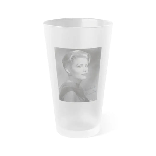 Nancy Olson #22 (Vintage Female Icon) Frosted Pint Glass 16oz 16oz Frosted - Go Mug Yourself