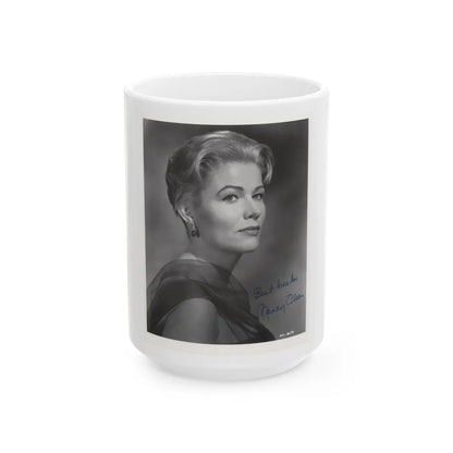 Nancy Olson #22 (Vintage Female Icon) White Coffee Mug-15oz-Go Mug Yourself