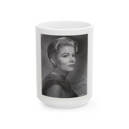 Nancy Olson #22 (Vintage Female Icon) White Coffee Mug-15oz-Go Mug Yourself