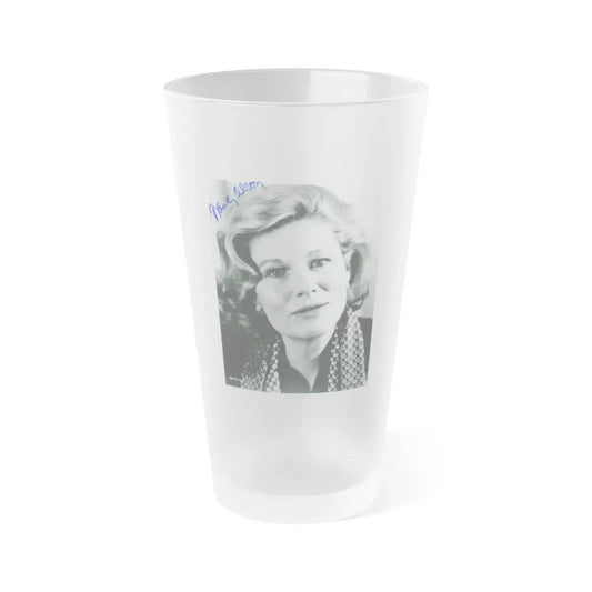 Nancy Olson #23 (Vintage Female Icon) Frosted Pint Glass 16oz 16oz Frosted - Go Mug Yourself