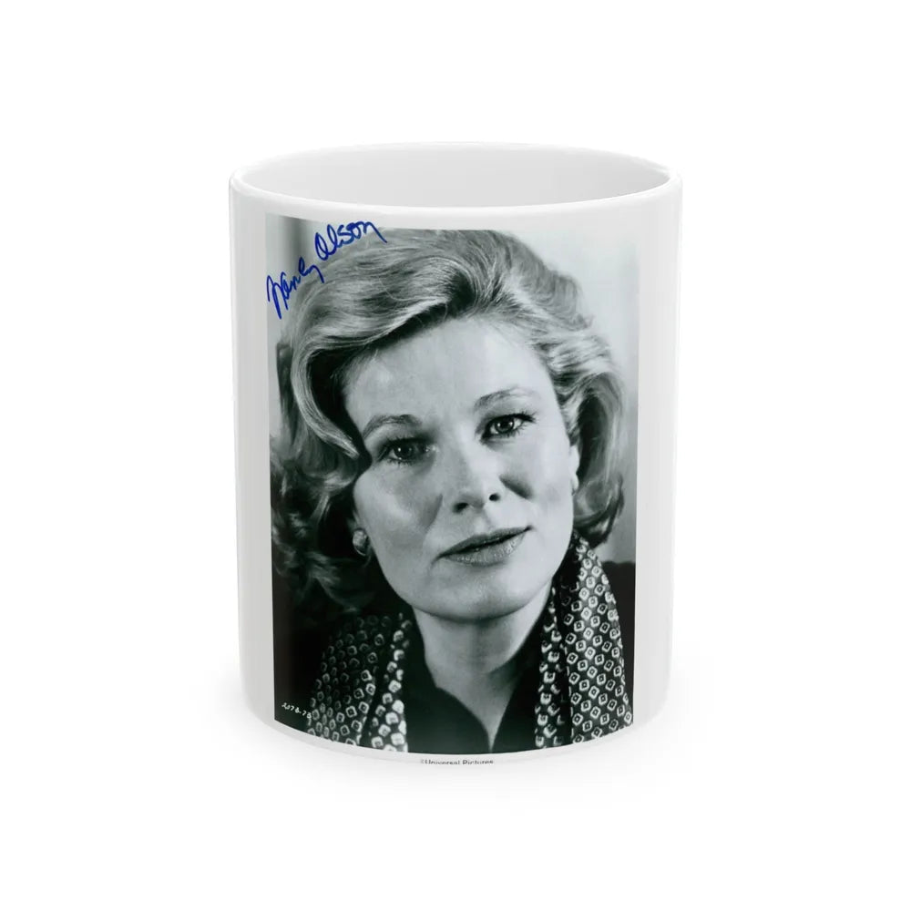 Nancy Olson #23 (Vintage Female Icon) White Coffee Mug-11oz-Go Mug Yourself