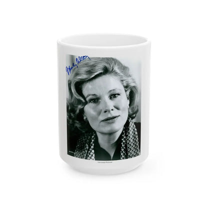 Nancy Olson #23 (Vintage Female Icon) White Coffee Mug-15oz-Go Mug Yourself