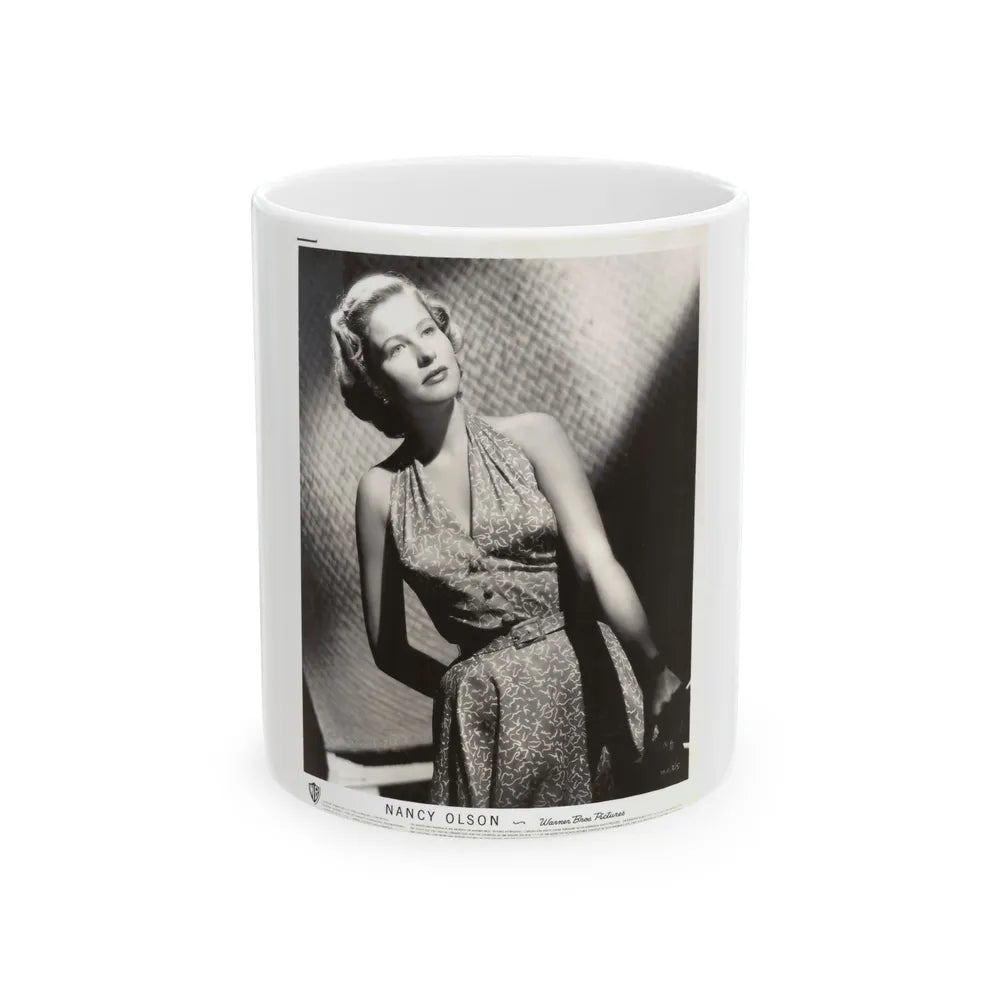 Nancy Olson #24 (Vintage Female Icon) White Coffee Mug-11oz-Go Mug Yourself