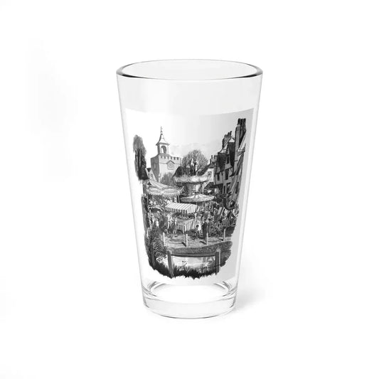 Nandi And The Goldfish by Cledwyn Hughes, Woman's Journal, 1962 (Magazine Illustration) Pint Glass 16oz 16oz - Go Mug Yourself