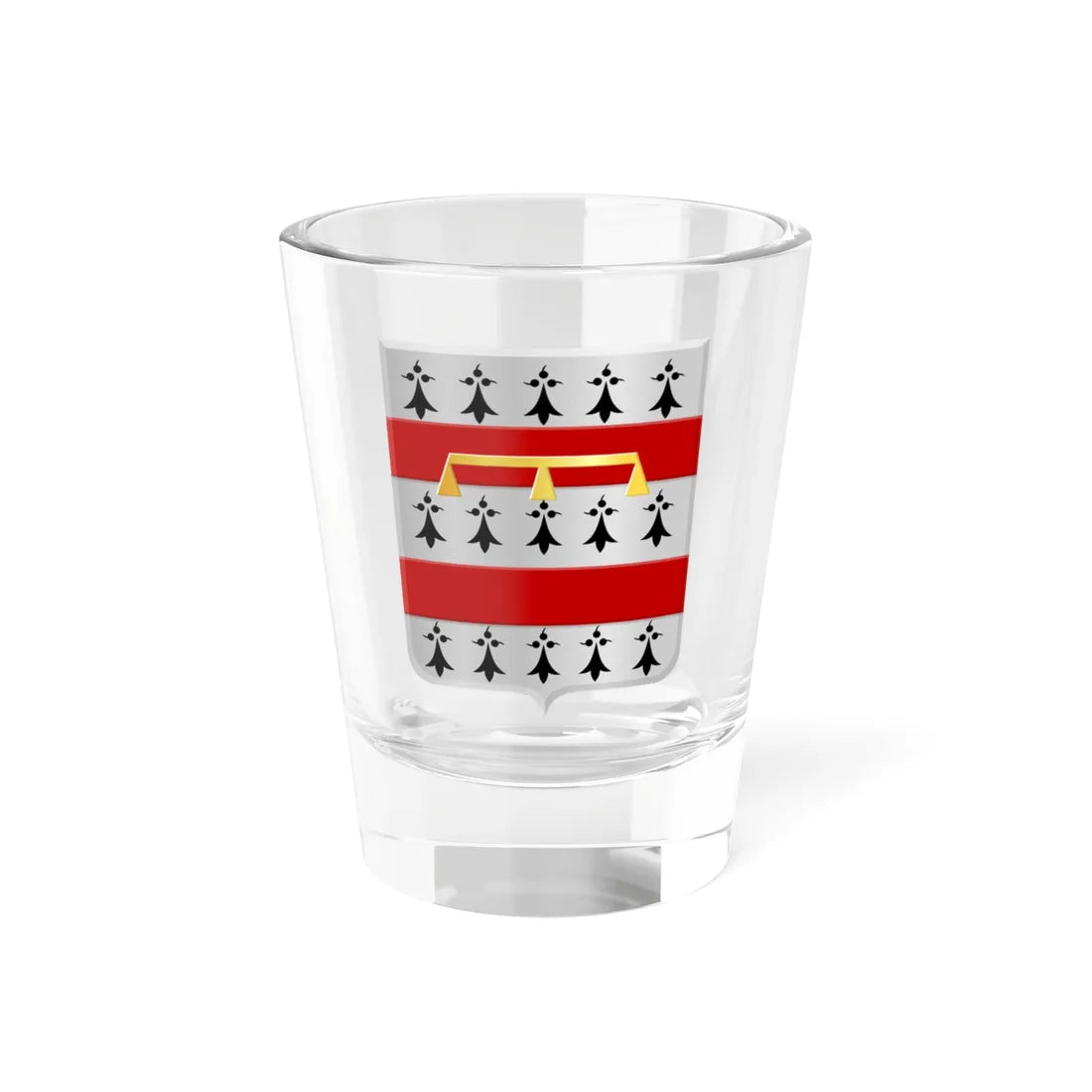 Nandrin wapen (Belgium) (Coat of Arms) Shot Glass 1.5oz 1.5oz - Go Mug Yourself