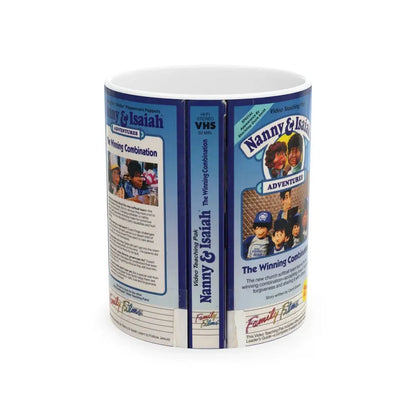 NANNY AND ISAIAH ADVENTURES THE WINNING COMBINATION (VHS COVER) - White Coffee Mug 11oz - Go Mug Yourself