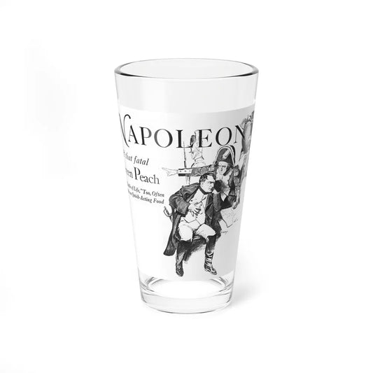 Napoleon and the Peach (Magazine Illustration) Pint Glass 16oz-16oz-Go Mug Yourself