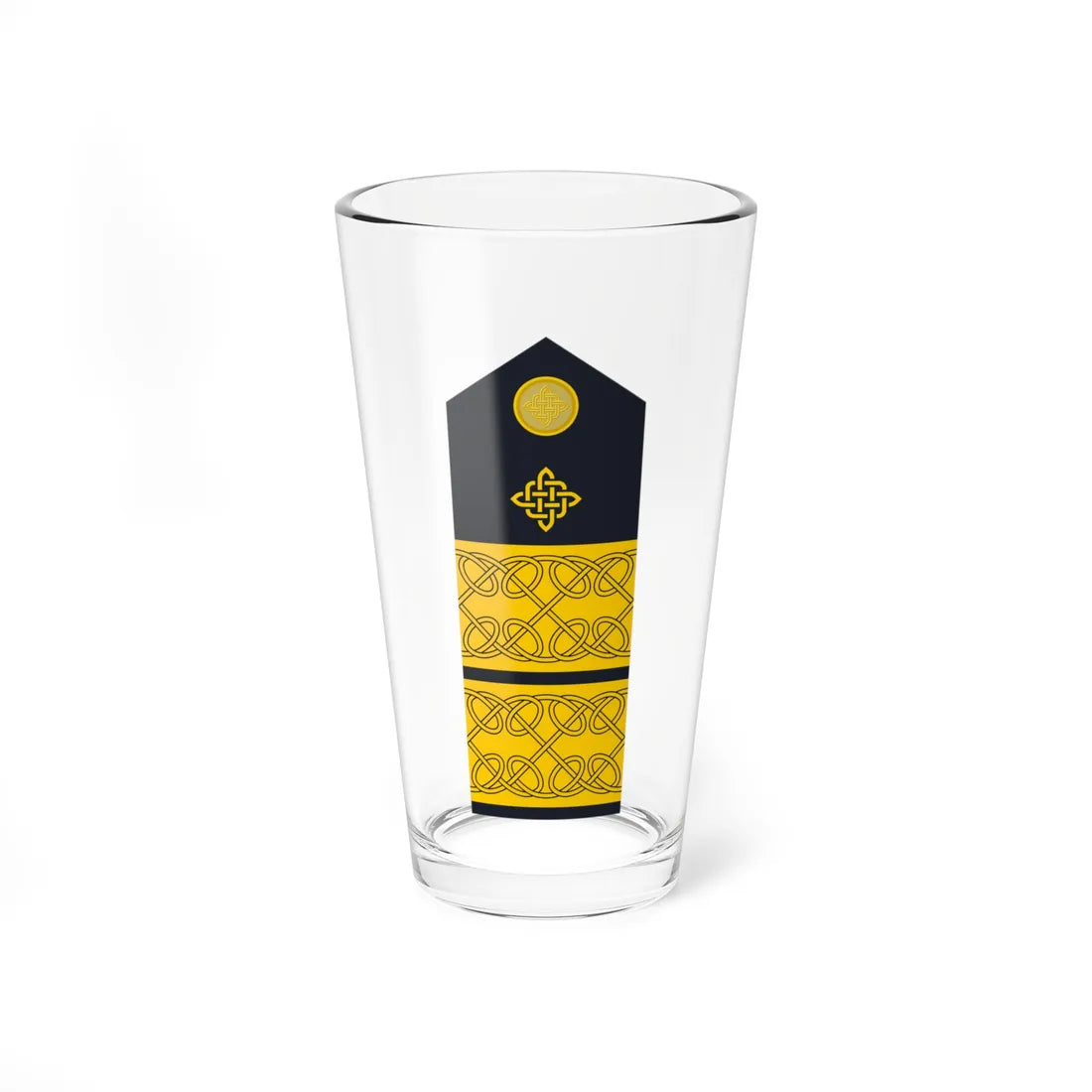 Naramenica ljetne odore admirala flote HRM (Croatia) (Military Rank) Pint Glass 16oz 16oz - Go Mug Yourself