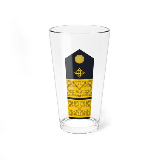 Naramenica ljetne odore admirala flote HRM (Croatia) (Military Rank) Pint Glass 16oz 16oz - Go Mug Yourself