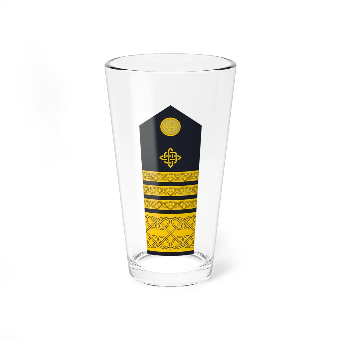 Naramenica ljetne odore admirala HRM (Croatia) (Military Rank) Pint Glass 16oz 16oz - Go Mug Yourself