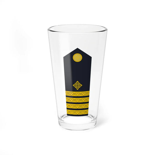 Naramenica ljetne odore kapetana bojnog broda HRM (Croatia) (Military Rank) Pint Glass 16oz 16oz - Go Mug Yourself