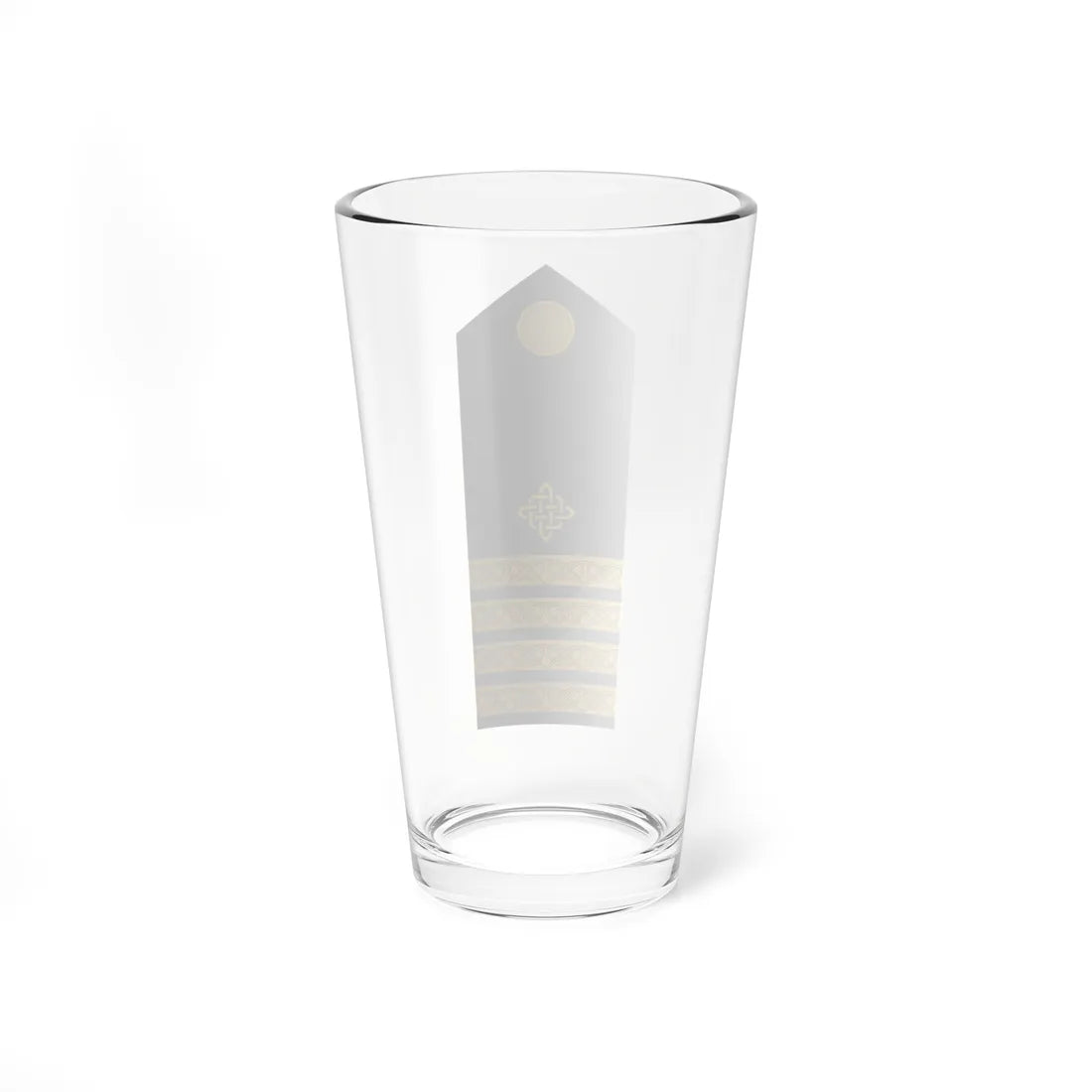 Naramenica ljetne odore kapetana bojnog broda HRM (Croatia) (Military Rank) Pint Glass 16oz - Go Mug Yourself