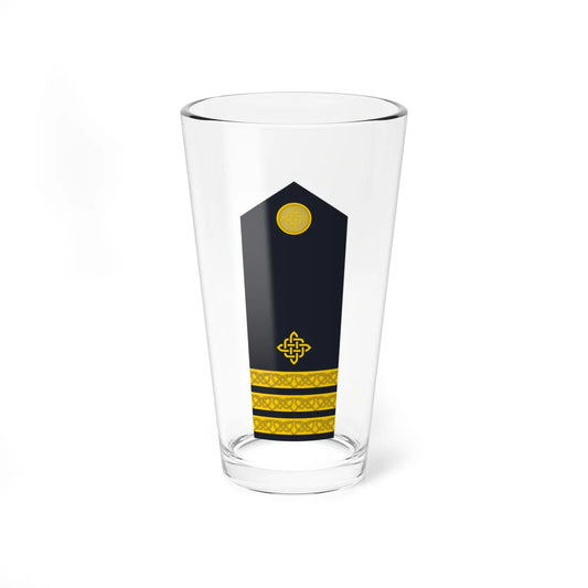 Naramenica ljetne odore kapetana korvete HRM (Croatia) (Military Rank) Pint Glass 16oz 16oz - Go Mug Yourself